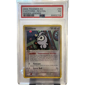 2004 Pokemon Hidden Legends Castform Reverse Holo 30/101 PSA 7 NM